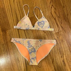 Triangl Pink and Blue Marble Bikini